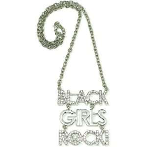  Black Girls Rock Necklace Medium Silver Color: Jewelry