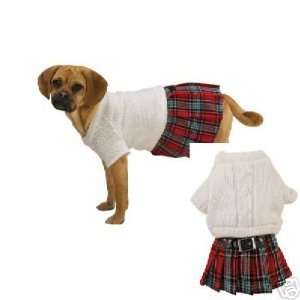  &Zoey Cable Knit Back to School Dog Jumper XX SMAL: Kitchen & Dining