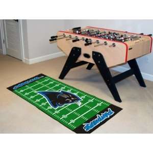   Panthers 6 ft RUNNER AREA CARPET/RUG FOOTBALL FIELD: Kitchen & Dining