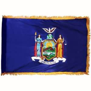  New York Flag 4X6 Foot Nylon PH and FR Patio, Lawn 