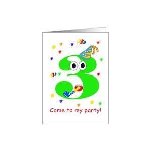  3 yr. old Birthday Party Invitaion Card Toys & Games