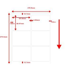   or Mailing Labels, 4 X 3.33 100 sheets (Same size as Avery® 5164