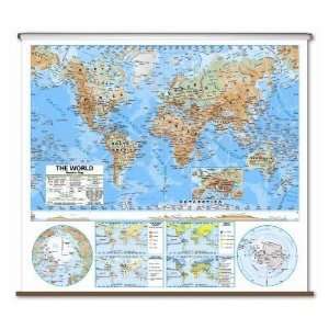  Universal Map 2788428 World Advanced Physical Wall Map 
