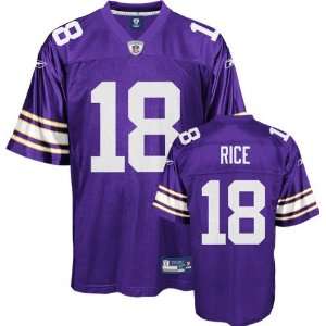 Sidney Rice Reebok NFL Purple Alternate Replica Minnesota Vikings 
