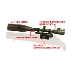  M14 M1A 10 40x50 Rangefinder Rifle scope combo set Free 
