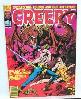 1982 CREEPY 137 Warren Monster Magazine AL WILLIAMSON  
