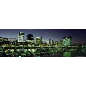 Restaurants and Cafes at Dusk, Waterfront Area of Puerto Madero 