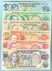 PHILIPPINES 1970 ANG BAGONG LIPUNAN SERIES 2 5 10 20 50 &100 PESO 
