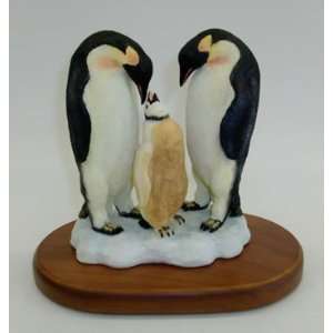  Cuddling Penguin Collectible Figurine