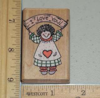 LOVE YOU RAG DOLL rubber stamp HERO ARTS!  