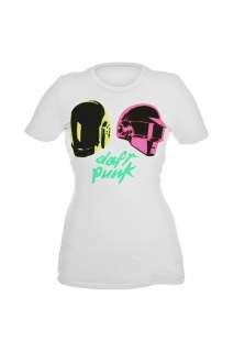 Daft Punk Neon Helmets Girls T Shirt  