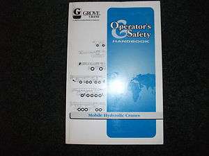 Grove RT700 series operators safety handbook manual  