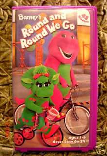 Barney Round and Round We Go VHS Video~Unbeatable SHIP 045986020437 