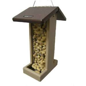  Birds Choice Recycled Poly Jay Feeder   Brown: Patio, Lawn 