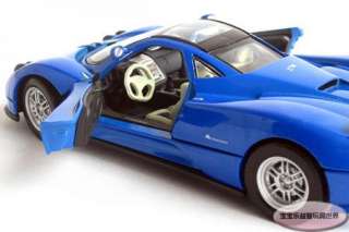 New Pagani ZONDA C12 1:24 Alloy Diecast Model Car With Box Blue B116a 