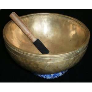   Antique Old Tibetan Singing Bowl from Nepal 3rd Eye Chakra Note A#