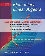   Linear Algebra, (0470559918), Howard Anton, Textbooks   Barnes & Noble