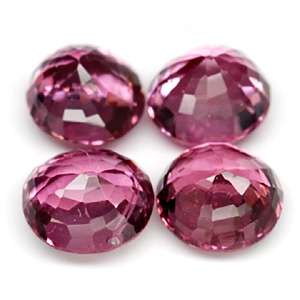 12 Ct./4Pcs Oval Intense Pink Spinel Natural Earth Mined Gem Stone 