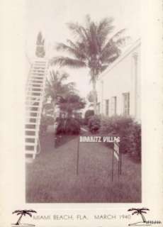 BIARRITZ VILLAS MIAMI BEACH, FL MARCH 1940 RP  