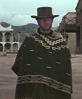 NEW Clint Eastwood PONCHO The Good The Bad & The UGLY Cowboy 