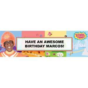  Yo Gabba Gabba   DJ Lance Personalized Birthday Banner 