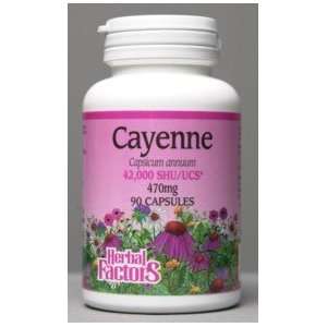  Cayenne 470mg 42,000 (90c) Capsicum Brand: Natural Factors 