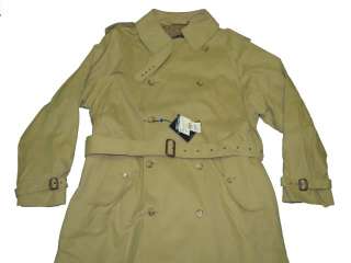 1,095 NWT POLO RALPH LAUREN MENS MADE IN ITALY KHAKI TRENCH COAT 
