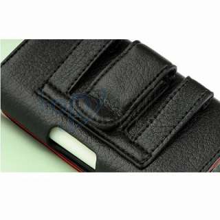 Black Leather Belt Clip Holster Pouch Phone Case Motorola Droid A855 2 