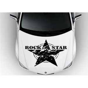   Hood Vinyl Graphics Sticker Abstract Rock Star S 4887: Home & Kitchen