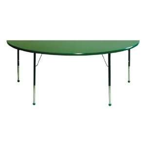  Mahar 48HR NG 48 in. Half Round Table with Nickel Glide 