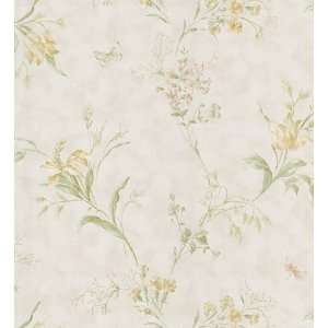 Brewster 983 49000 Signature V Butterfly Floral Trail Wallpaper, 20.5 