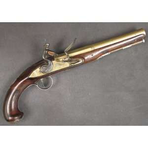 English Revolutionary War Named Flintlock Pistol: Hadley of London c 