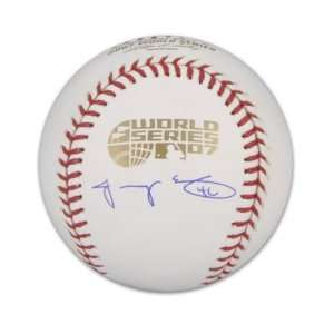   Ellsbury Autographed 2007 World Series Baseball: Sports & Outdoors