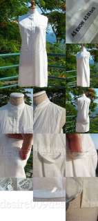 As Know As De Base   Ivory colour cotton(100%) sleeveless blouse 