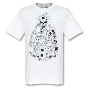 Football Culture Tattoo Tee   White 