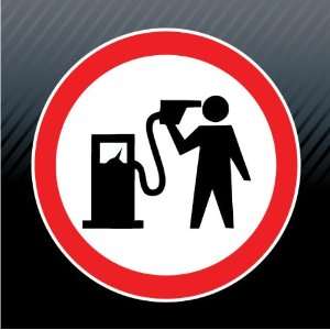  Fuel Gas Pump Head Gun Game Over Warning Caution Funny 