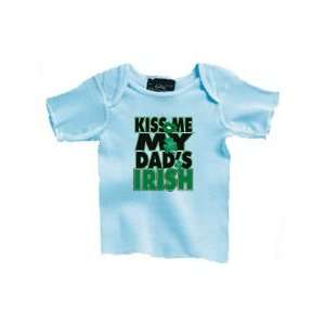  Kiss Me My Dads Irish Infant Lap Shoulder Shirt Baby