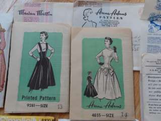 Lot of 20 Vintage Sewing Patterns Uncut 1940 70’s Unused Complete 