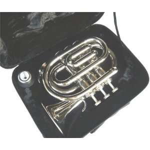   Nickel Pocket Trumpet w/case Approved+Warranty Musical Instruments