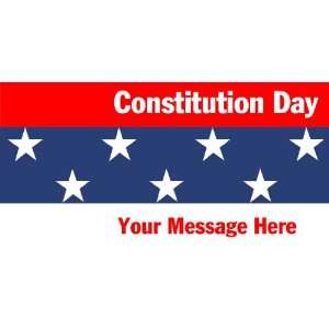  3x6 Vinyl Banner   Constitution Day Your Message Here 