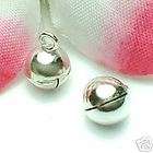 STERLING SILVER JINGLE HARMONY BELL BALL CHARM PENDANT items in Small 