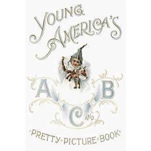  Vintage Art Young Americas ABC Pretty Picture Book 