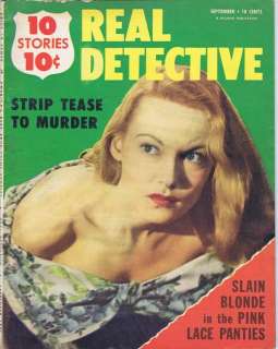Real Detective Magazine, Vol U, No 11, September 1951  