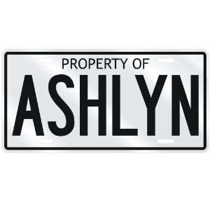  NEW  PROPERTY OF ASHLYN  LICENSE PLATE SIGN NAME: Home 