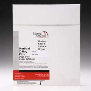 Moore Medical Medium Speed Latitude Green X ray Film 24cm X 30cm (9 1 