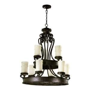   Light Chandelier in Oiled Bronze Finish   6286 9 86: Home Improvement