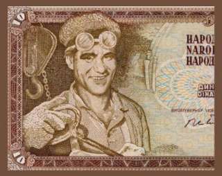10 DINARA Banknote YUGOSLAVIA 1968   STEEL Worker   UNC  