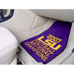 Louisiana State University LSU National Champions   Champions Car Mats 