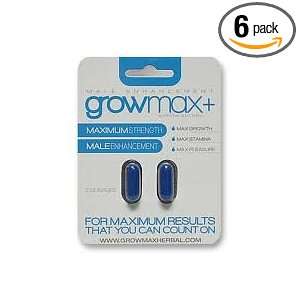   : Growmax+ Male Enhancement (12 Dosages, 6x2): Health & Personal Care