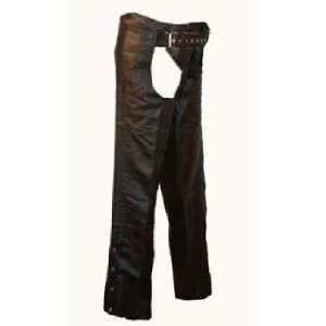  First MFG Unisex Classic Leather Chaps. Clean Styling with 